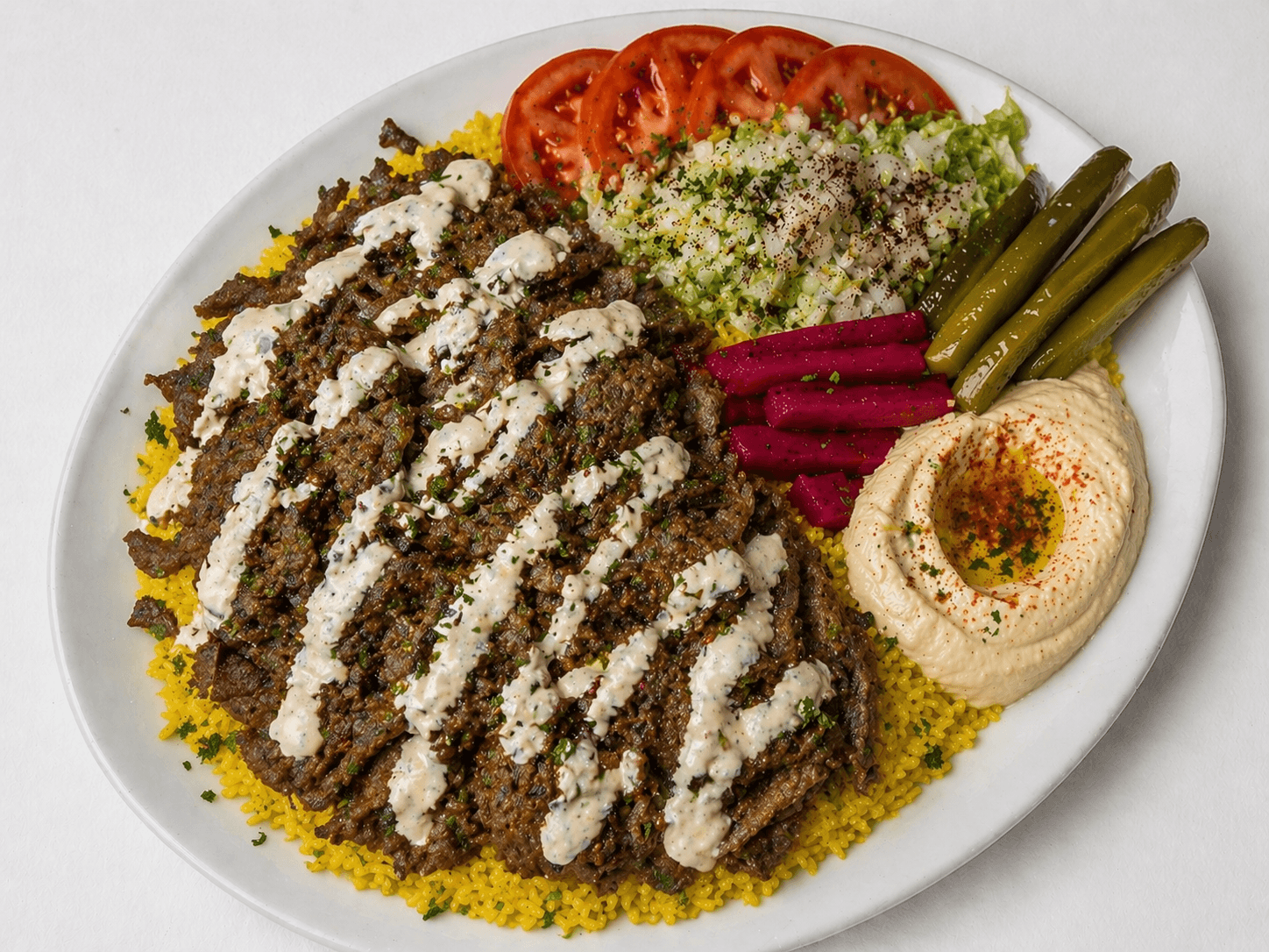 Beef Shawarma Platter